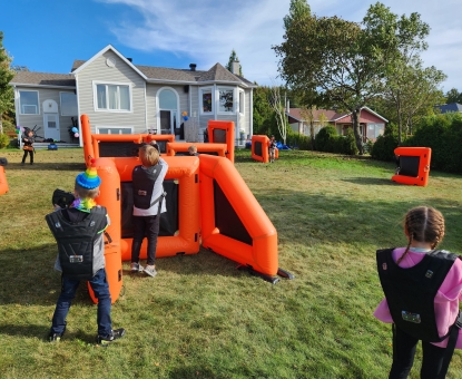 Anniversaire laser tag extérieur